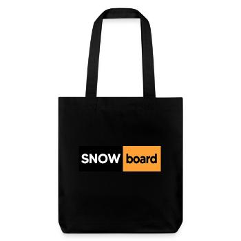 snowboard freestyle-boarder - Stanley/Stella recycelter Heavyweight Stoffbeutel - Schwarz - Vorne