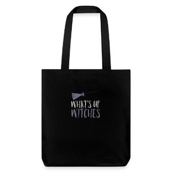 Cadeau de sorcière balai de sorcière - Tote bag épais recyclé Stanley/Stella - noir - Devant