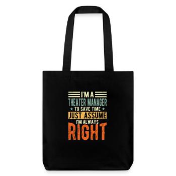 Directeur - Tote bag épais recyclé Stanley/Stella - noir - Devant