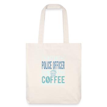 Policeman coffee saying - Stanley/Stella Heavyweight Recycled Tote Bag - natural white - Front