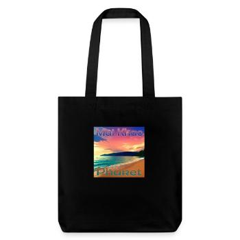 Vacances d’été: Journées ensoleillées à Mai Khao Beach, Phuk - Tote bag épais recyclé Stanley/Stella - noir - Devant