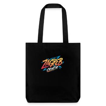 Zagreb, Croatie, Souvenir - Tote bag épais recyclé Stanley/Stella - noir - Devant