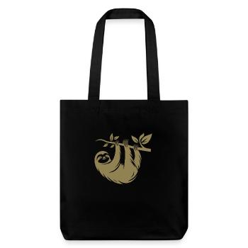 Silhouette Paresseuse Style Art Déco Minimaliste - Tote bag épais recyclé Stanley/Stella - noir - Devant