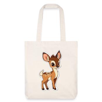 roe deer - Stanley/Stella Heavyweight Recycled Tote Bag - natural white - Front