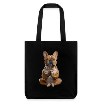 Bouledogue - Tote bag épais recyclé Stanley/Stella - noir - Devant