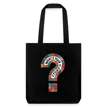 Quelle est votre histoire ? - Tote bag épais recyclé Stanley/Stella - noir - Devant