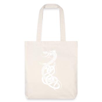 Serpent blanc infini - Tote bag épais recyclé Stanley/Stella - blanc cassé - Devant