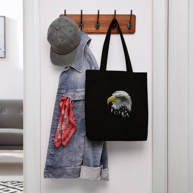 White-tailed eagle low poly polygons geometric Stanley/Stella Heavyweight Recycled Tote Bag