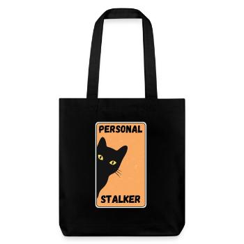 Black Cat – Personal Stalk - Stanley/Stella Heavyweight Recycled Tote Bag - black - Front