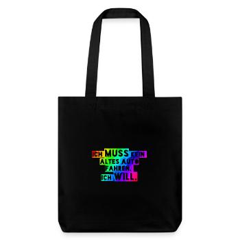 I don't HAVE to drive an OLD car, I WANT to! - Stanley/Stella Heavyweight Recycled Tote Bag - black - Front