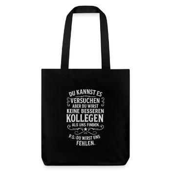 Colleagues Farewell Colleague Job Change - Stanley/Stella Heavyweight Recycled Tote Bag - black - Front
