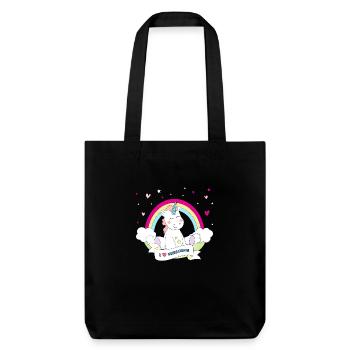 (i_love_unicorns) - Tote bag épais recyclé Stanley/Stella - noir - Devant