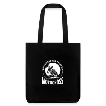 Dirtbike Rider AIr Guitare MX Motocross Supercross - Tote bag épais recyclé Stanley/Stella - noir - Devant