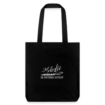 Piano Musician Melody Emotion Ignites Piano - Stanley/Stella Heavyweight Recycled Tote Bag - black - Front