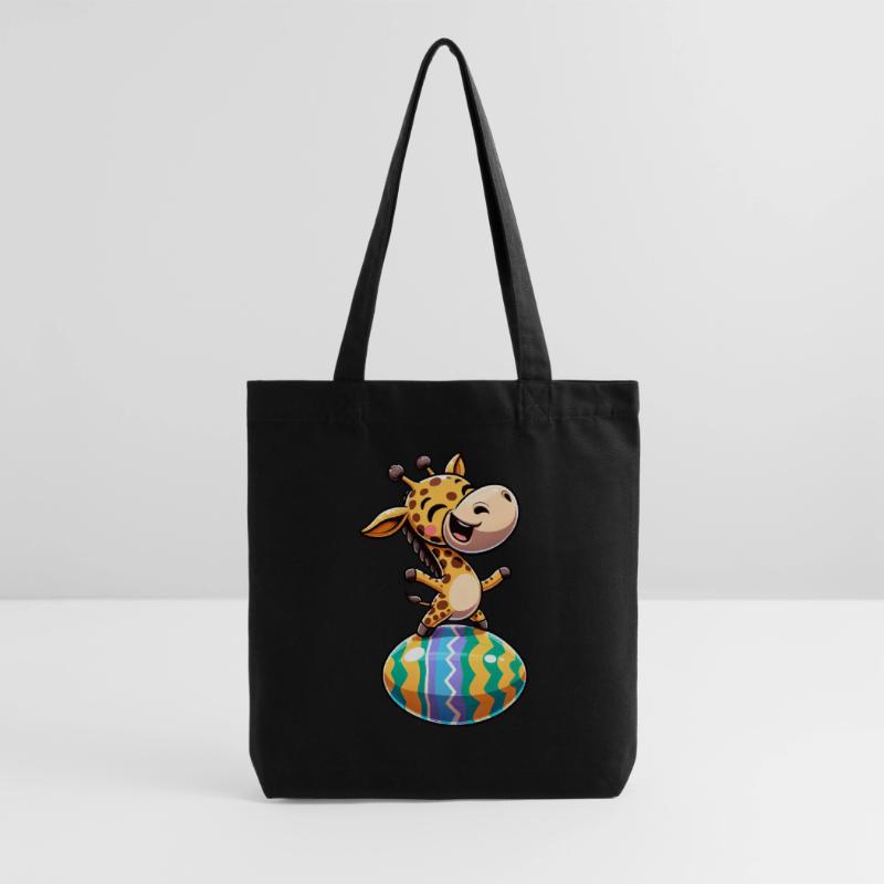 Easter Giraffe Dances, Dancer Egg Stanley/Stella Heavyweight Recycled Tote Bag