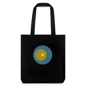 Palau Mandala de coeur Amour Belau - Tote bag épais recyclé Stanley/Stella - noir - Devant