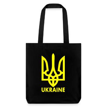 Ukraine - Stanley/Stella Heavyweight Recycled Tote Bag - black - Front