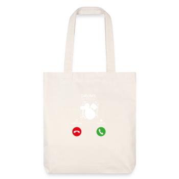 Appel Appel mobile DRUMMER tambours PERCUSSION - Tote bag épais recyclé Stanley/Stella - blanc cassé - Devant