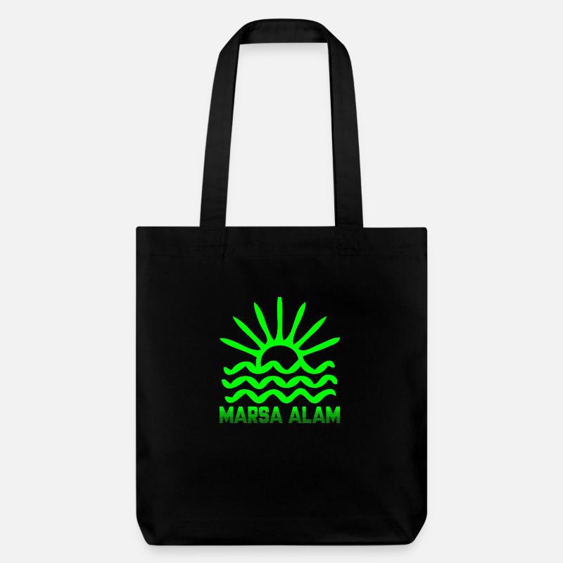 Marsa Alam Ägypten Egypt مصر - Stanley/Stella recycelter Heavyweight Stoffbeutel - Schwarz