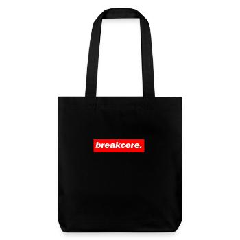 techno mixe rouge bass bpm breakcore - Tote bag épais recyclé Stanley/Stella - noir - Devant
