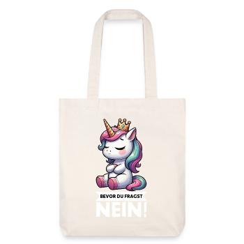 Avant que vous ne demandiez, pas de licorne licornes fan de licorne - Tote bag épais recyclé Stanley/Stella - blanc cassé - Devant