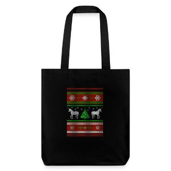 Noël PULL Unicorn - Tote bag épais recyclé Stanley/Stella - noir - Devant