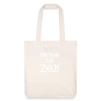 Faire semblant d’être Zeus - Costume de Dieu drôle - Tote bag épais recyclé Stanley/Stella - blanc cassé - Devant