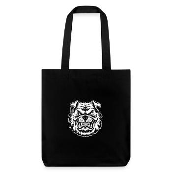 Angry angry dog - Stanley/Stella Heavyweight Recycled Tote Bag - black - Front