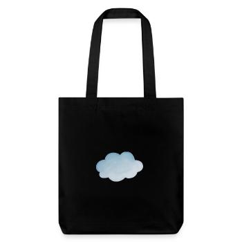 Temps nuageux bleu clair - Tote bag épais recyclé Stanley/Stella - noir - Devant