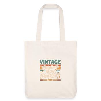 Vintage May 1972 – Perfection for 54 years - Stanley/Stella Heavyweight Recycled Tote Bag - natural white - Front