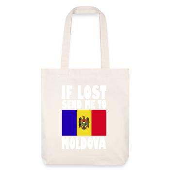 Slogan du drapeau de la Moldavie - Tote bag épais recyclé Stanley/Stella - blanc cassé - Devant