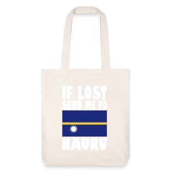 Drapeau de Nauru - Tote bag épais recyclé Stanley/Stella - blanc cassé - Devant