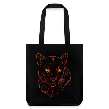 Bergloewe predator - Stanley/Stella Heavyweight Recycled Tote Bag - black - Front