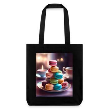 Tasty and colorful macarons - Stanley/Stella Heavyweight Recycled Tote Bag - black - Front