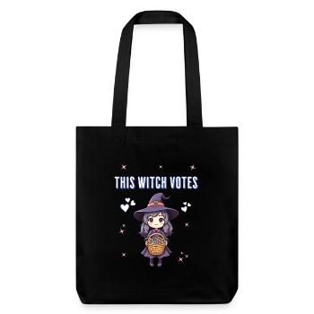 This witch votes - Stanley/Stella Heavyweight Recycled Tote Bag - black - Front