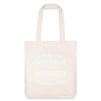 Mohamed Un Prénom, Une Histoire, Une Personnalité - Tote bag épais recyclé Stanley/Stella - blanc cassé - Devant