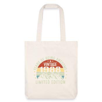 Cadeau pour Célébrer Votre Année de Naissance 1988 - Tote bag épais recyclé Stanley/Stella - blanc cassé - Devant
