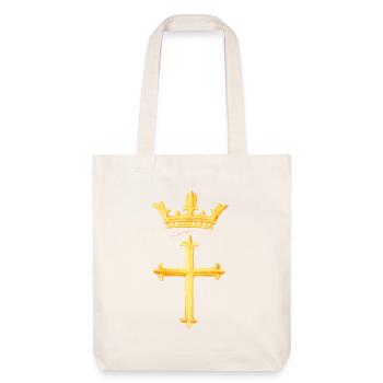 Cross + Crown - Stanley/Stella recycelter Heavyweight Stoffbeutel - Naturweiß - Vorne