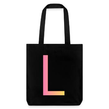 L - Stanley/Stella Heavyweight Recycled Tote Bag - black - Front
