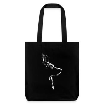 Kelpie australien silhouette chiens chien Wilsigns - Tote bag épais recyclé Stanley/Stella - noir - Devant