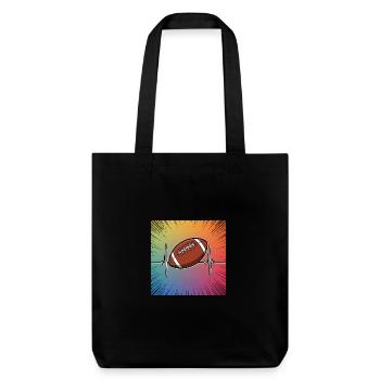 Touchdown! Die Faszination des American Football - Stanley/Stella recycelter Heavyweight Stoffbeutel - Schwarz - Vorne