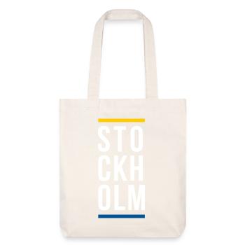 Stockholm City logo design - Stanley/Stella Heavyweight Recycled Tote Bag - natural white - Front