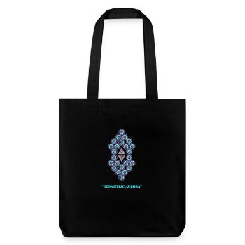 Geometric Aurora - Stanley/Stella Heavyweight Recycled Tote Bag - black - Front