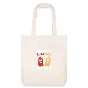 Gewürz Mittagessen Gewürze Sauce - Stanley/Stella recycelter Heavyweight Stoffbeutel - Naturweiß - Vorne