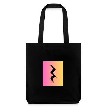 Quart de chambre Signe musical en couleur - Tote bag épais recyclé Stanley/Stella - noir - Devant