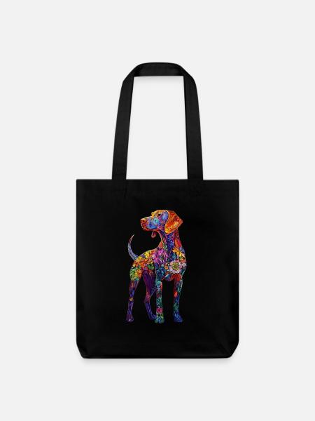 Vizsla - Stanley/Stella recycelter Heavyweight Stoffbeutel - Schwarz