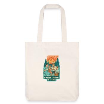 Climate Crisis & Ignorance - Stanley/Stella Heavyweight Recycled Tote Bag - natural white - Front