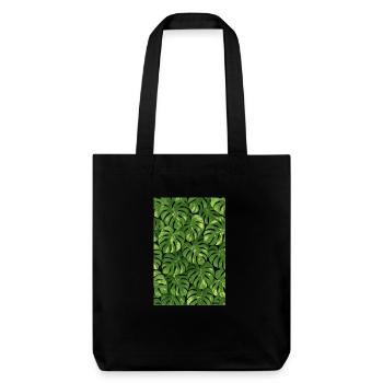Monstera - Tote bag épais recyclé Stanley/Stella - noir - Devant