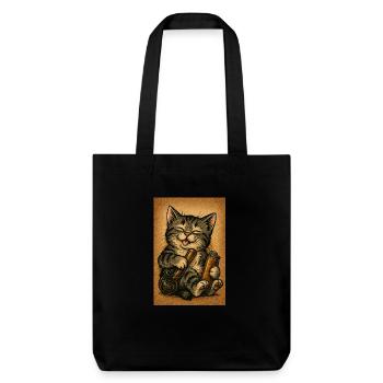High Kitty Vibes - Stanley/Stella Heavyweight Recycled Tote Bag - black - Front
