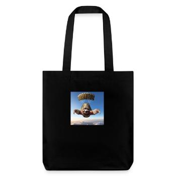 Parachutiste vagabond paresseux - Tote bag épais recyclé Stanley/Stella - noir - Devant